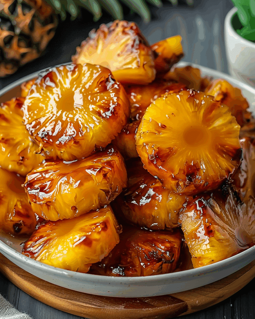 Easy Air Fryer Caramelized Pineapple