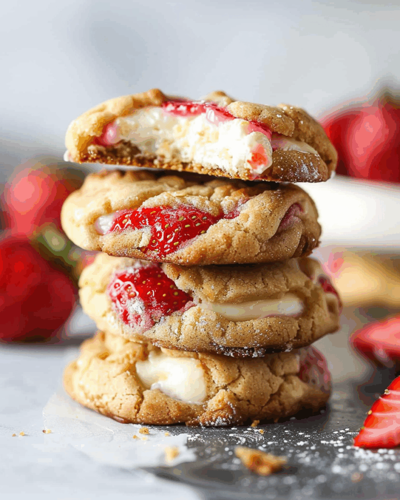 Strawberry Cheesecake Cookies