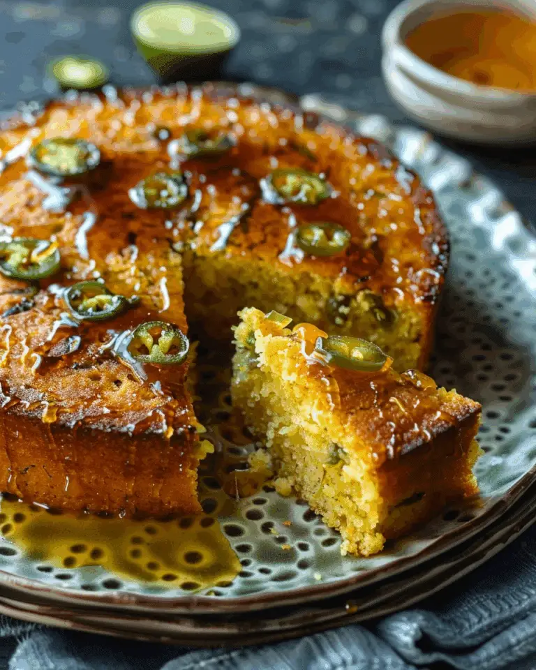 Jalapeño Cornbread with Lime Honey Glaze