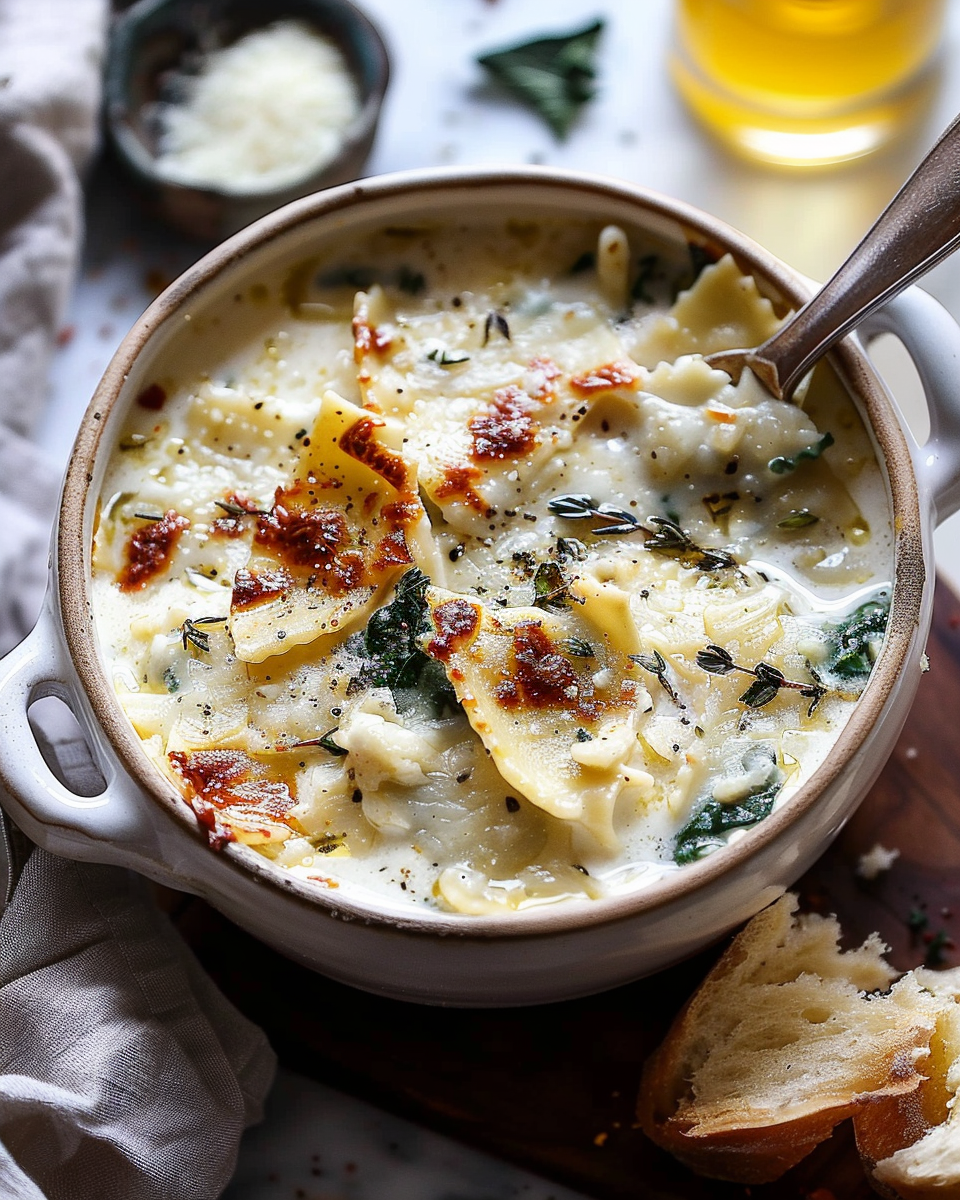 White Lasagna Soup