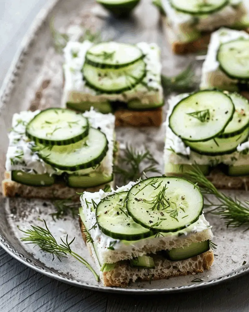 Herbed Cucumber Tea Sandwiches