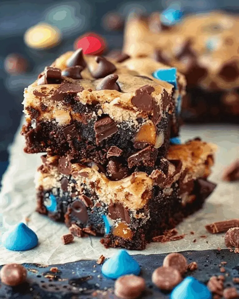 Monster Cookie Dough Brownies