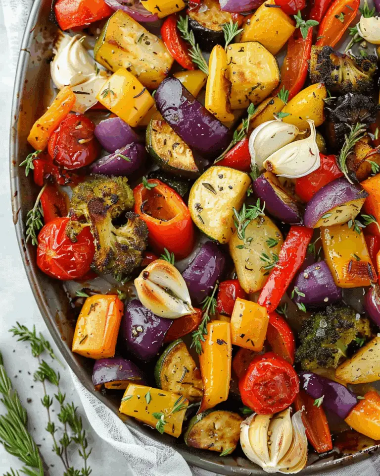 Garlic Roasted Vegetables Recipe