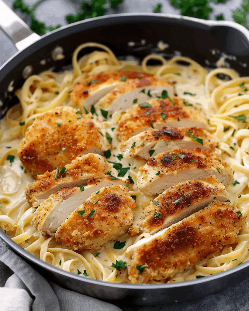 Crispy Chicken Alfredo