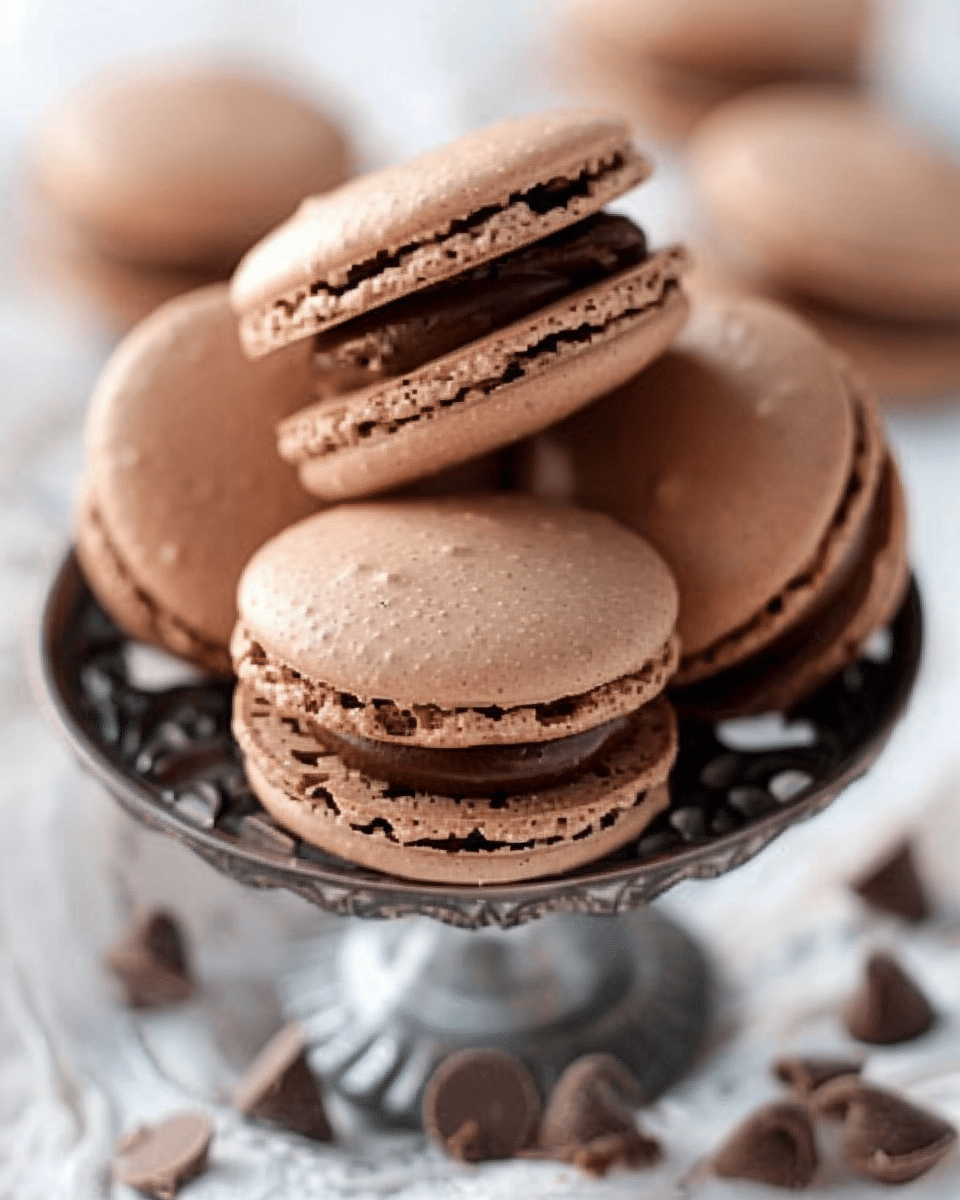 Chocolate Macarons