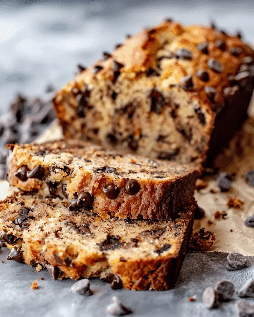 Super Moist Chocolate Chip Banana Bread Recipe