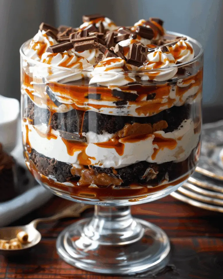 Salted Caramel Brownie Cheesecake Trifle