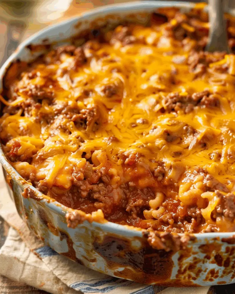 Sloppy Joe Casserole with Manwich