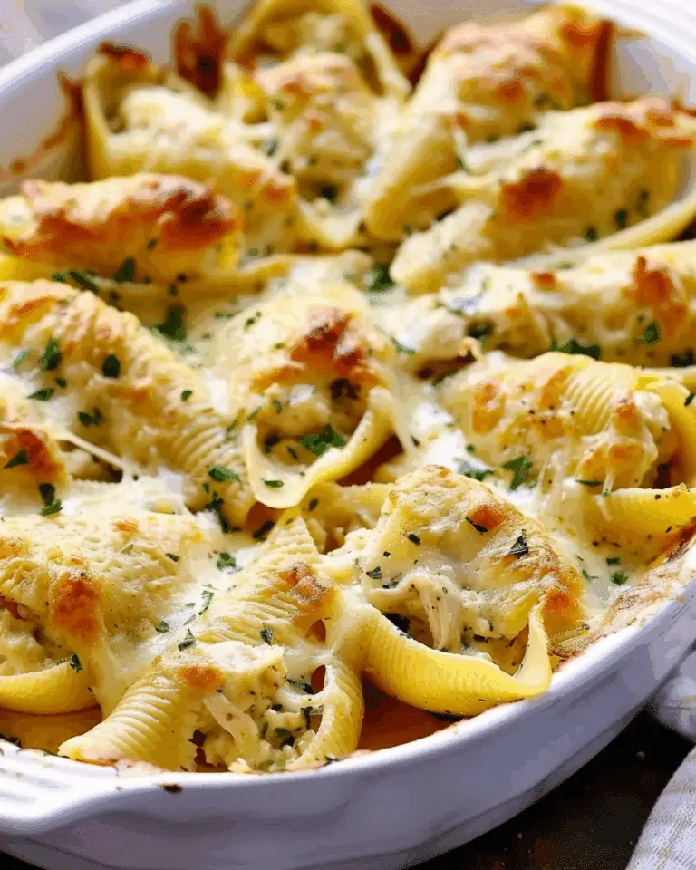 Chicken Alfredo Stuffed Shells