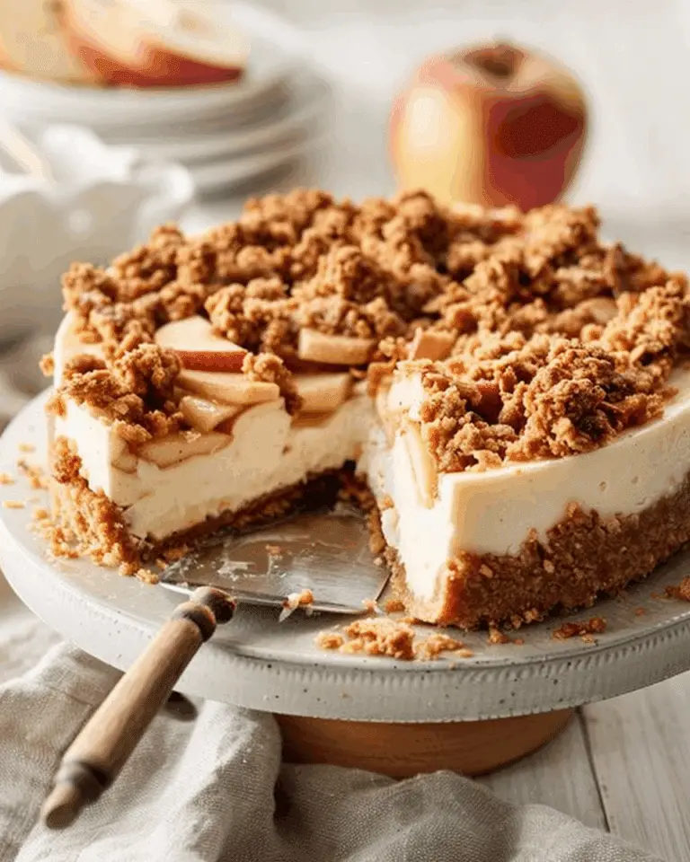 Apple Crumble Cheesecake