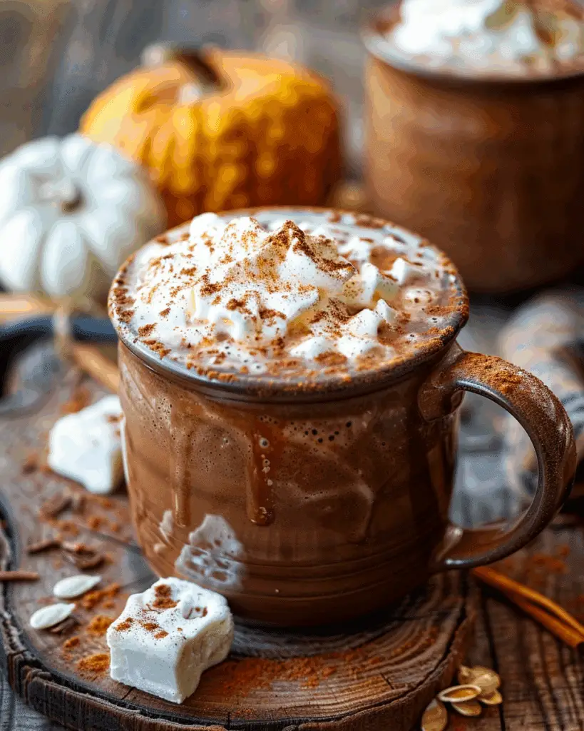 Slow Cooker Pumpkin Hot Chocolate