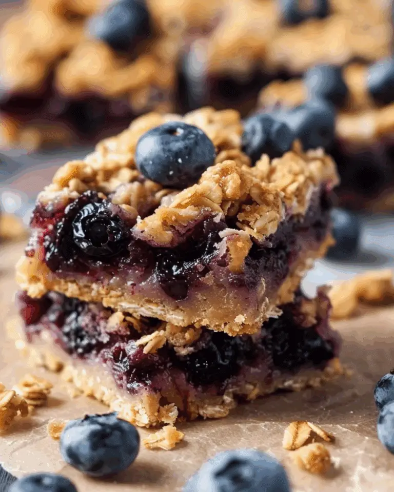 Blueberry Oatmeal Breakfast Bars