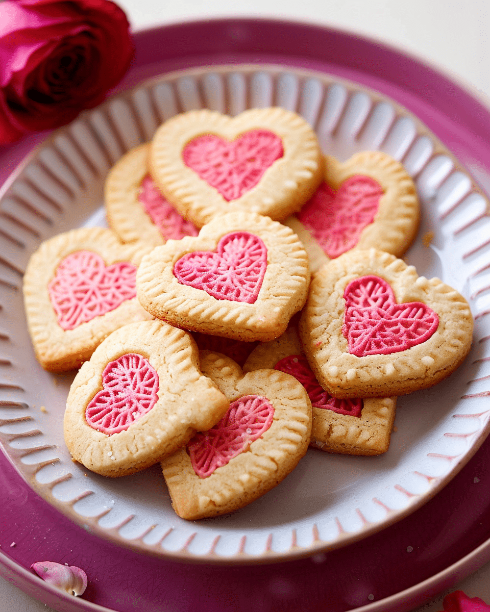 Slice and Bake Heart Cookies