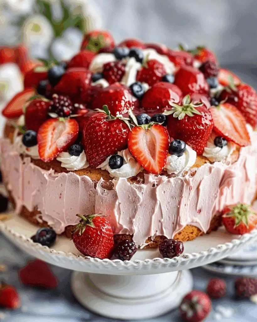 Strawberry Italian Cream Pound Cake