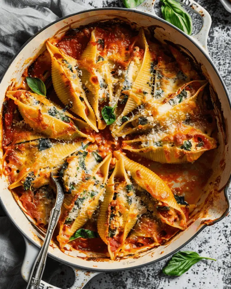 Easy and Healthy Vegetarian Stuffed Pasta Shells