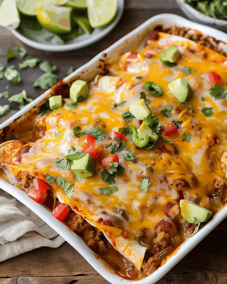 Easy Ground Beef Enchiladas