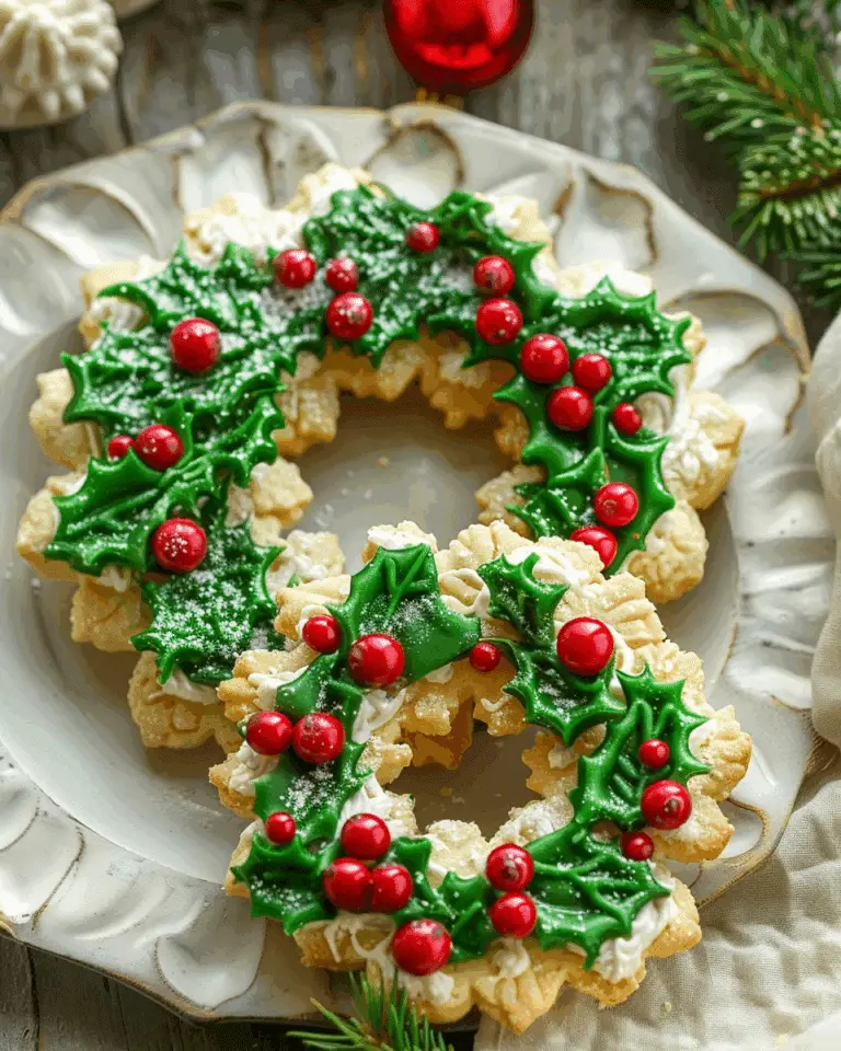 Christmas Wreath Cookies