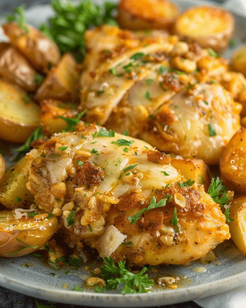 Garlic Parmesan Chicken and Potatoes