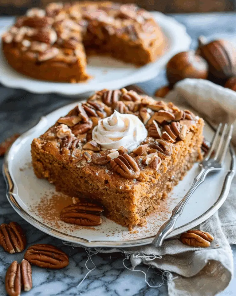 Flourless Maple Pecan Pumpkin Yogurt Cake
