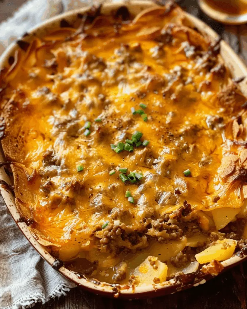 Cheesy Ground Beef and Potatoes