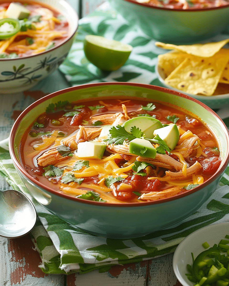 Slow Cooker Chicken Tortilla Soup
