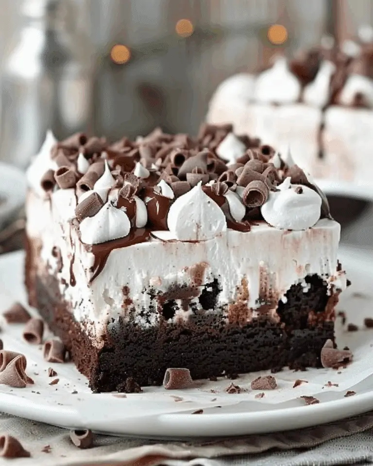 Hot Chocolate Poke Cake