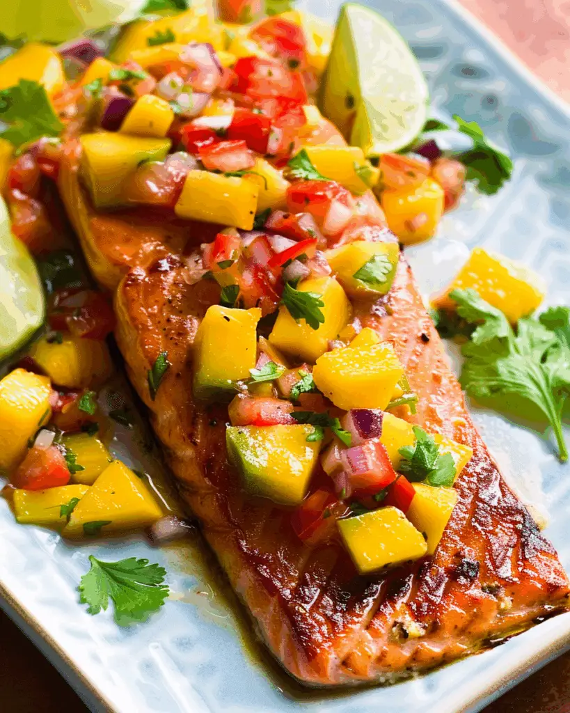 Salmon with Mango Salsa