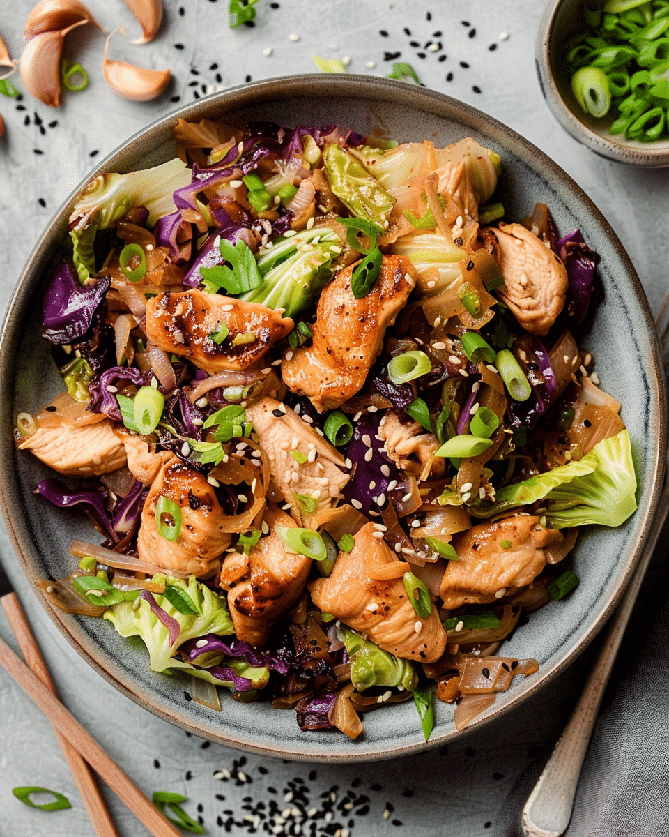Chicken Cabbage Stir Fry