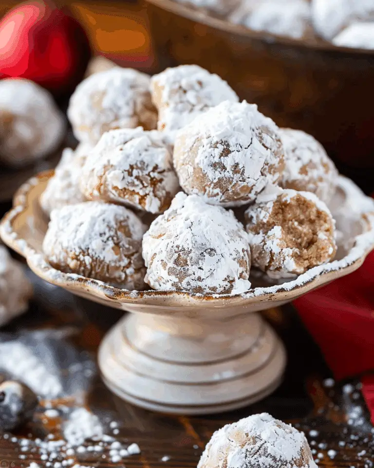 Gingerbread Snowball Cookies