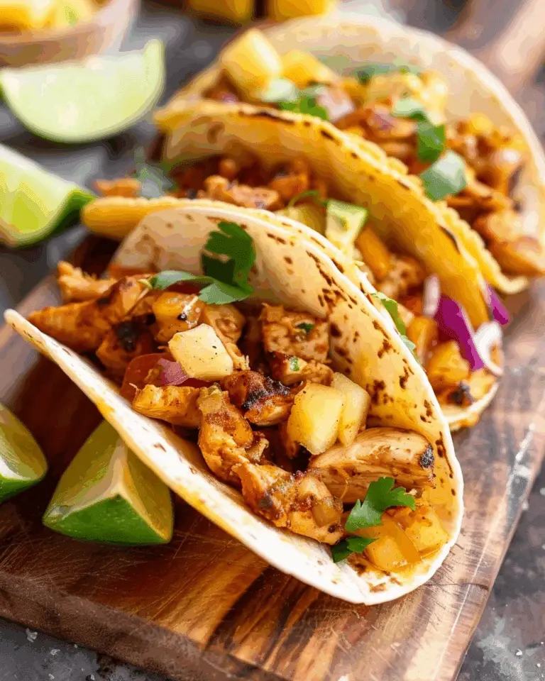 Hawaiian Huli Huli Chicken Tacos