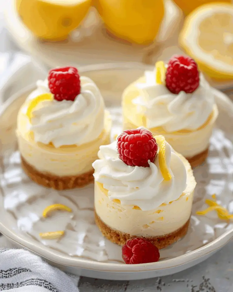 Mini Lemon Cheesecakes