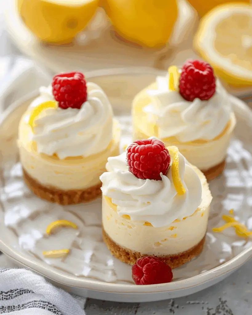 Mini Lemon Cheesecakes