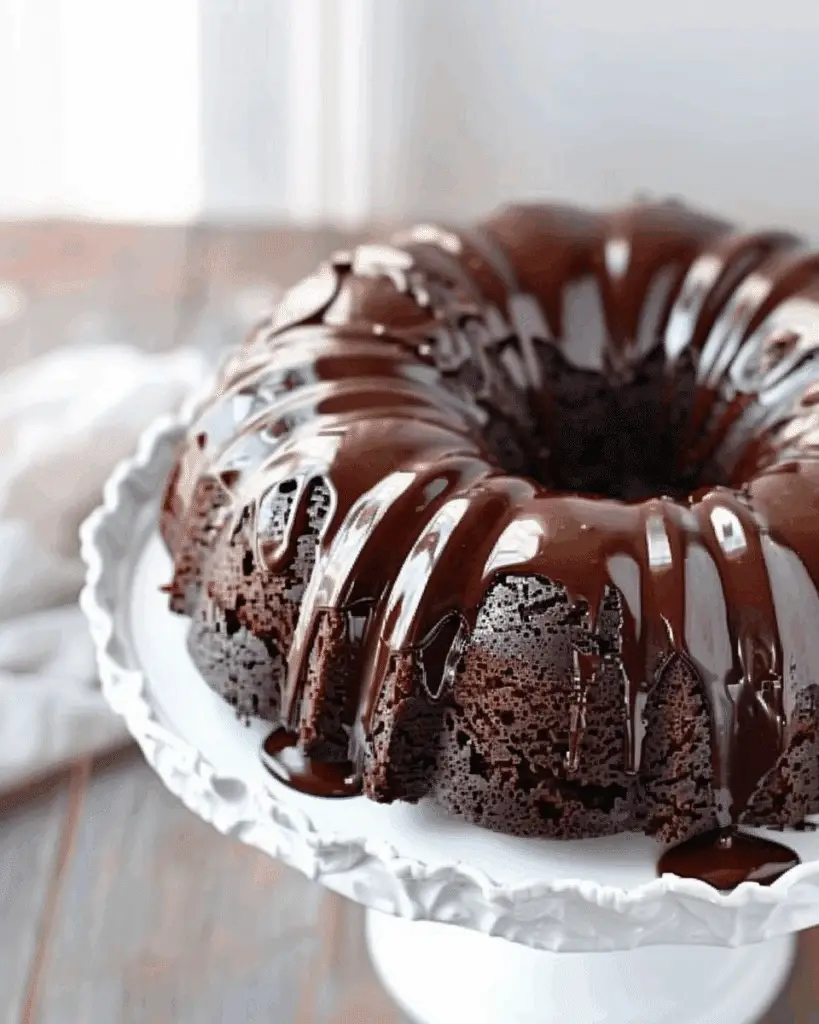 Chocolate Sour Cream Bundt Cake