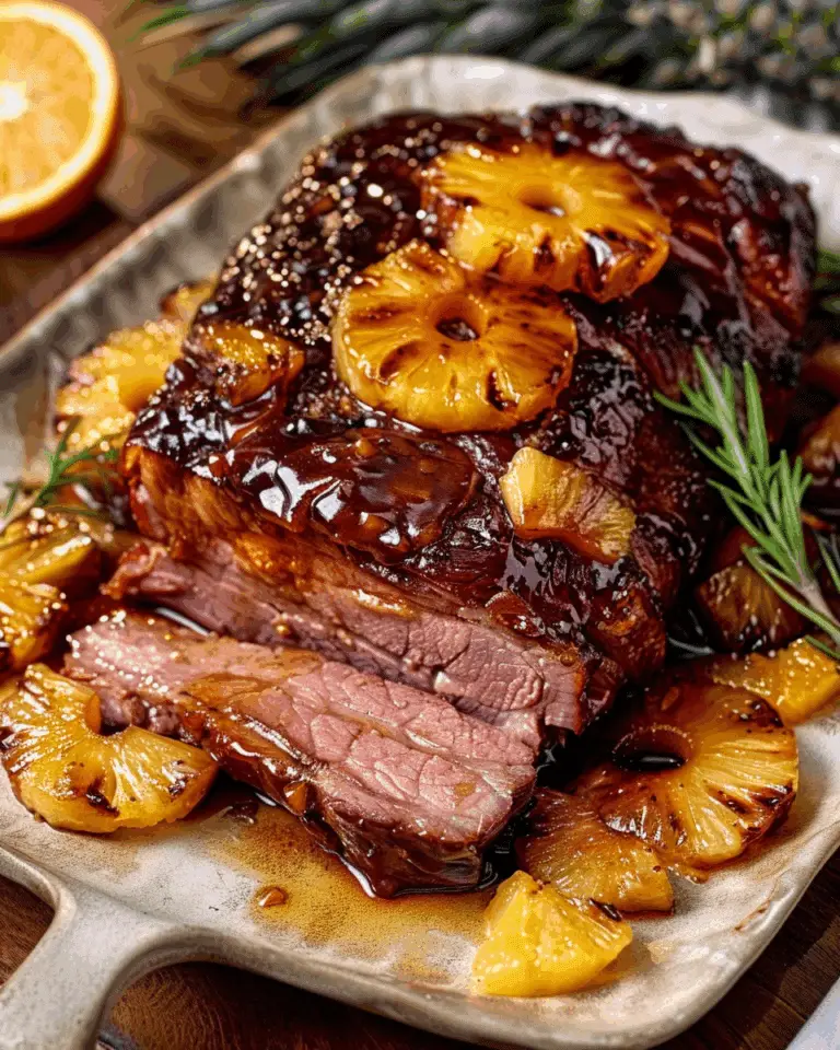 Irresistible Sticky Pineapple Brown Sugar Glazed Beef