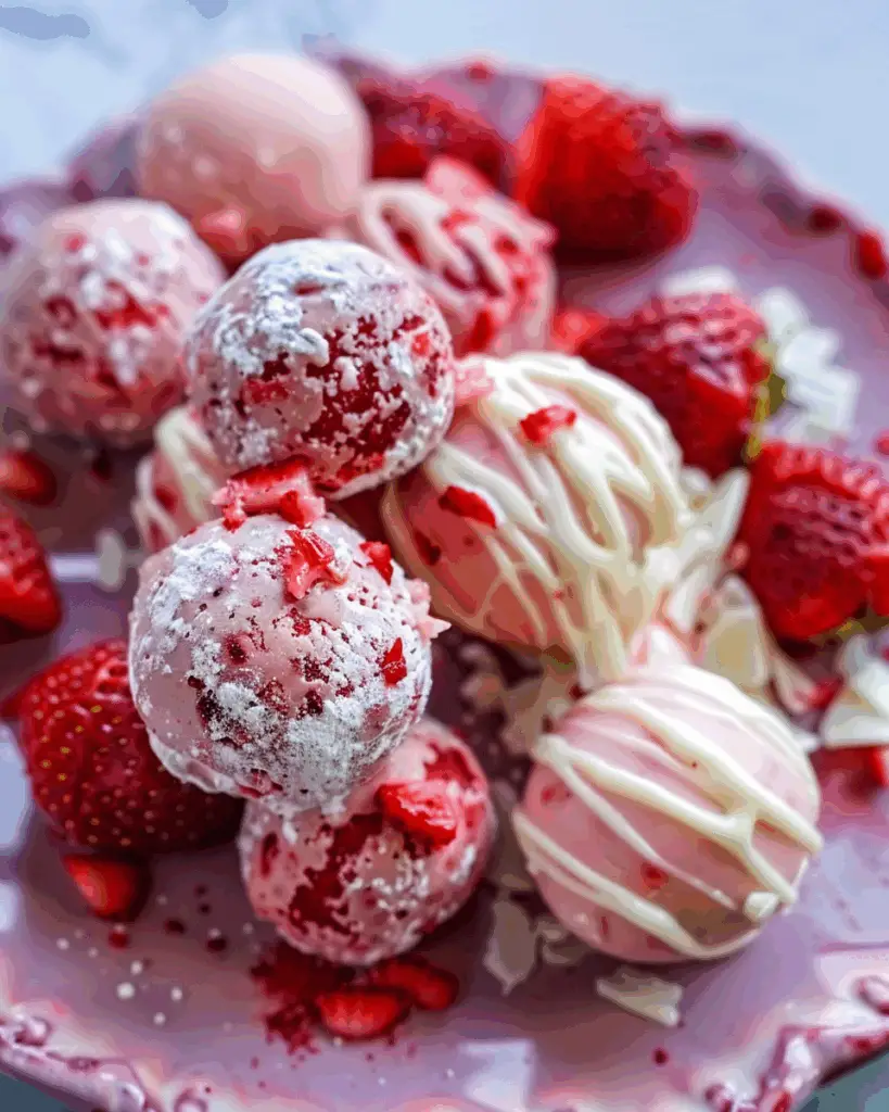 Bust Strawberry Cheesecake Truffles