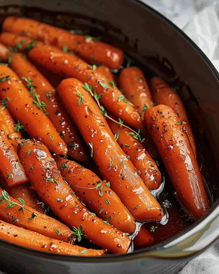 Slow Cooker Magic: Maple & Brown Sugar Glazed Carrots