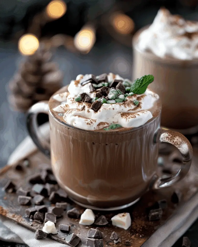 Slow Cooker Andes Mint Hot Chocolate