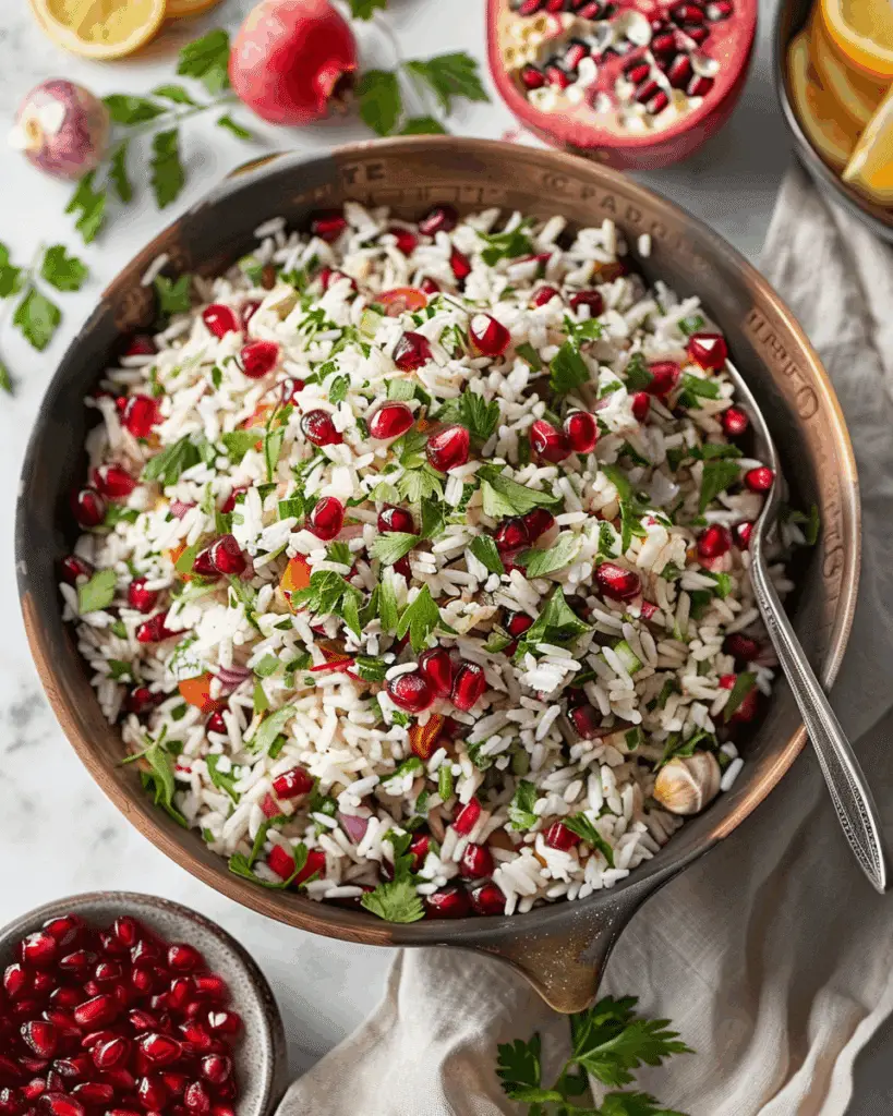 Pomegranate Rice Salad