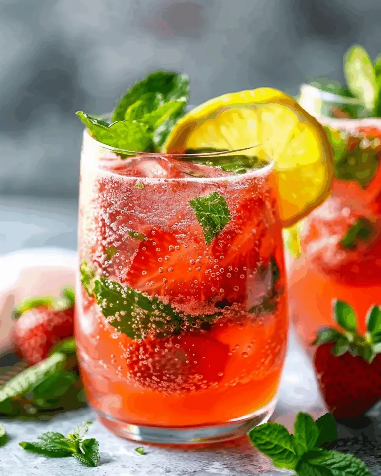 Strawberry Mint Spritzer