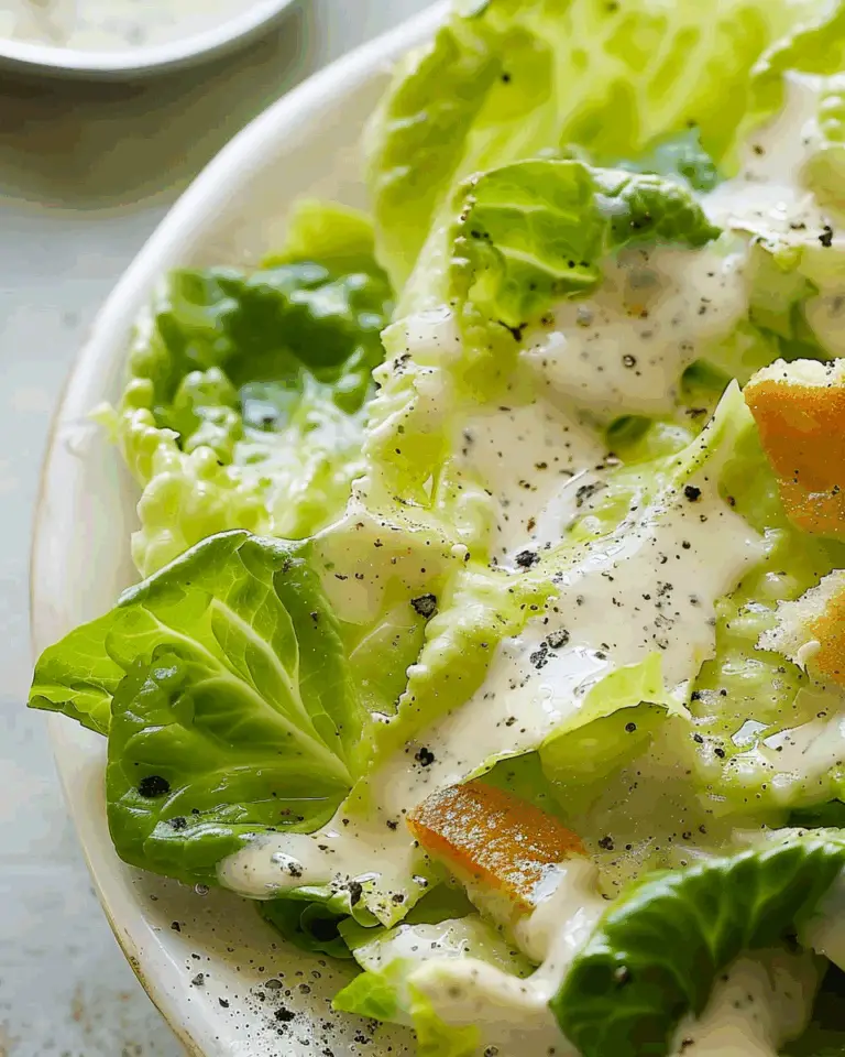 Homemade Caesar Salad Dressing