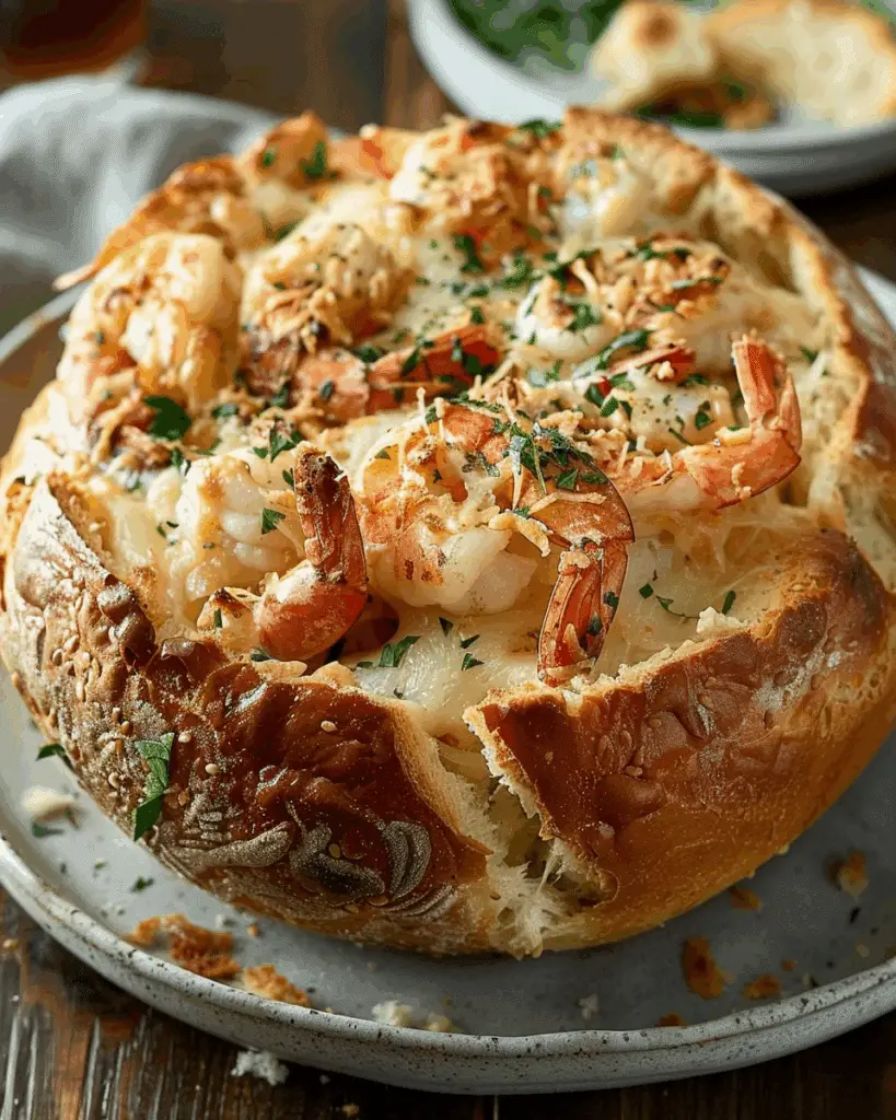 Stuffed Seafood Bread Bowl