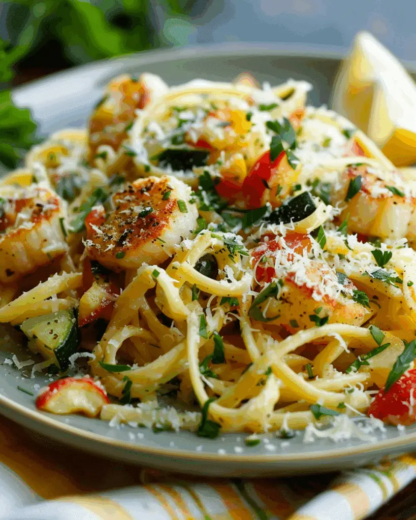 Garlic Herb Vegetable Scampi
