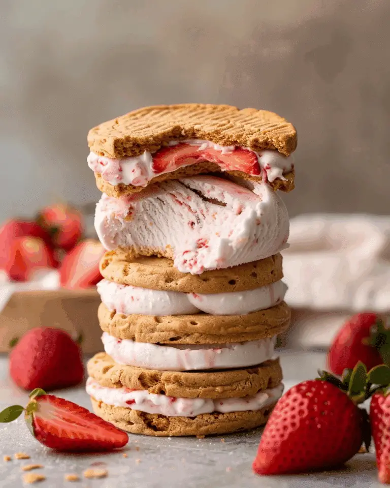 Strawberry Ice Cream Sandwich