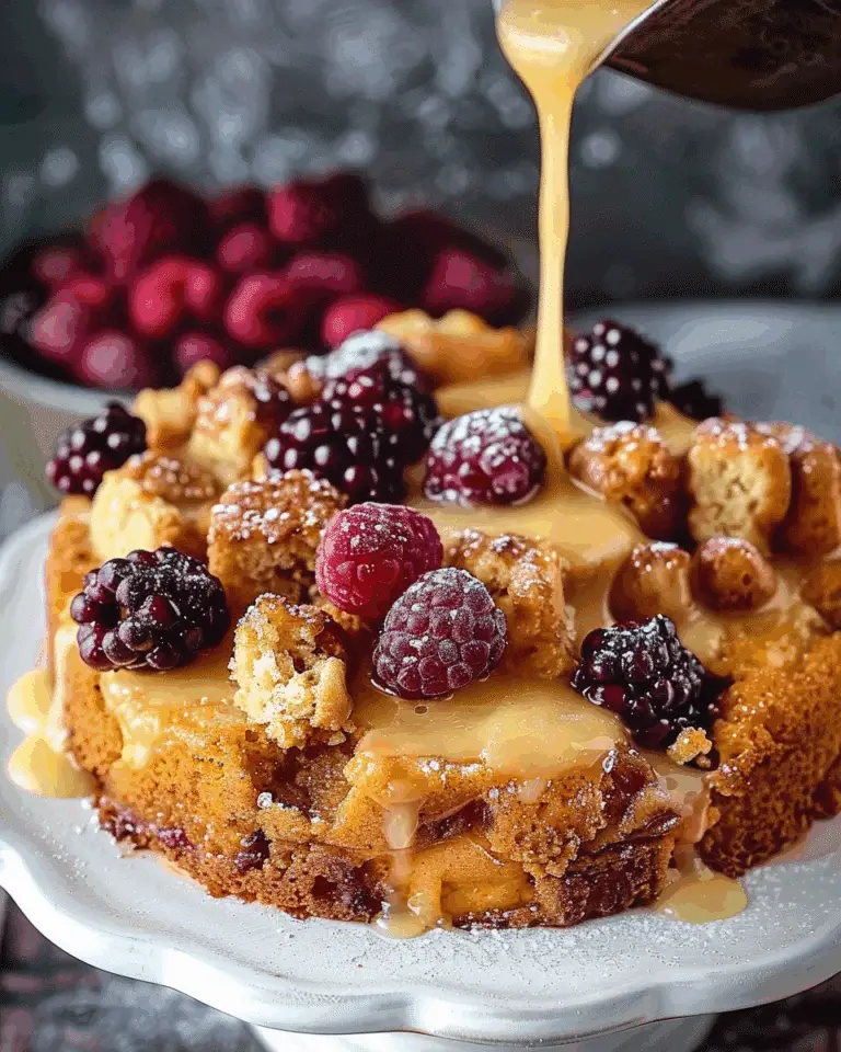 Instant Pot Bread Pudding With Bourbon Sauce