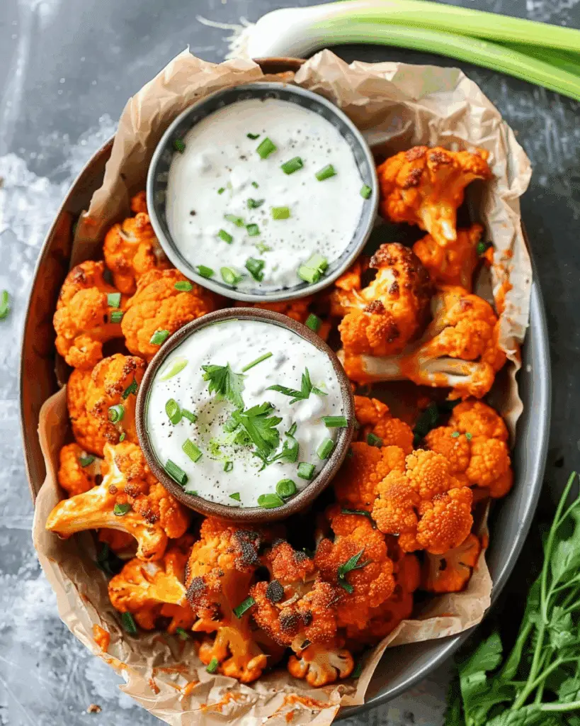 Buffalo Cauliflower Bites