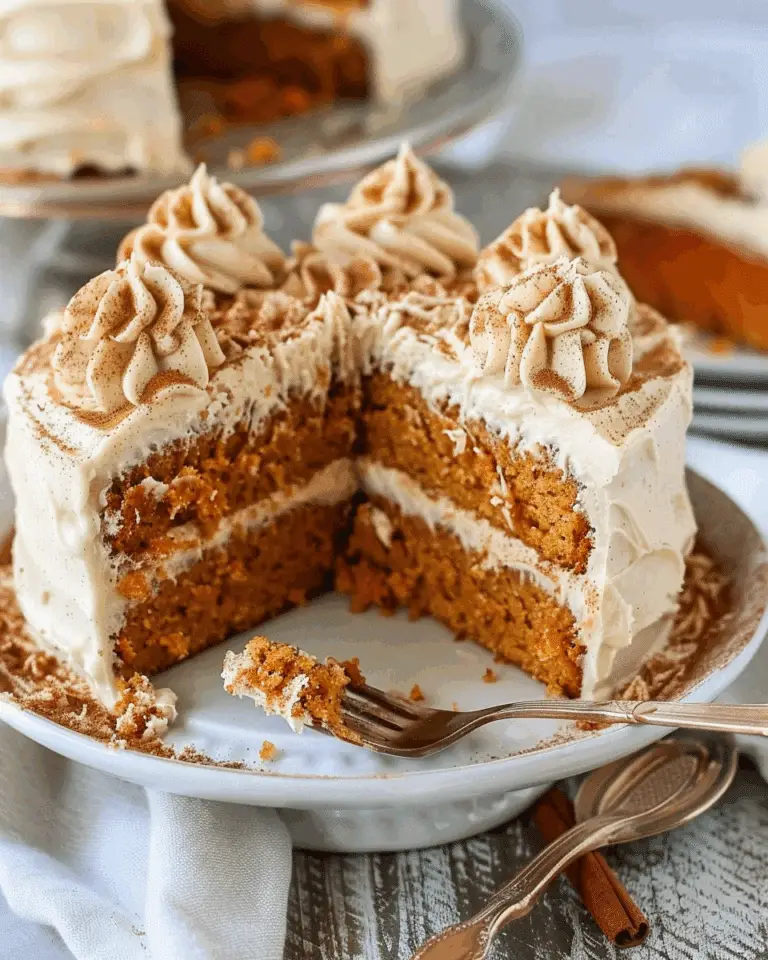 Sweet Potato Cake with Creamy Cinnamon Cream Cheese Frosting