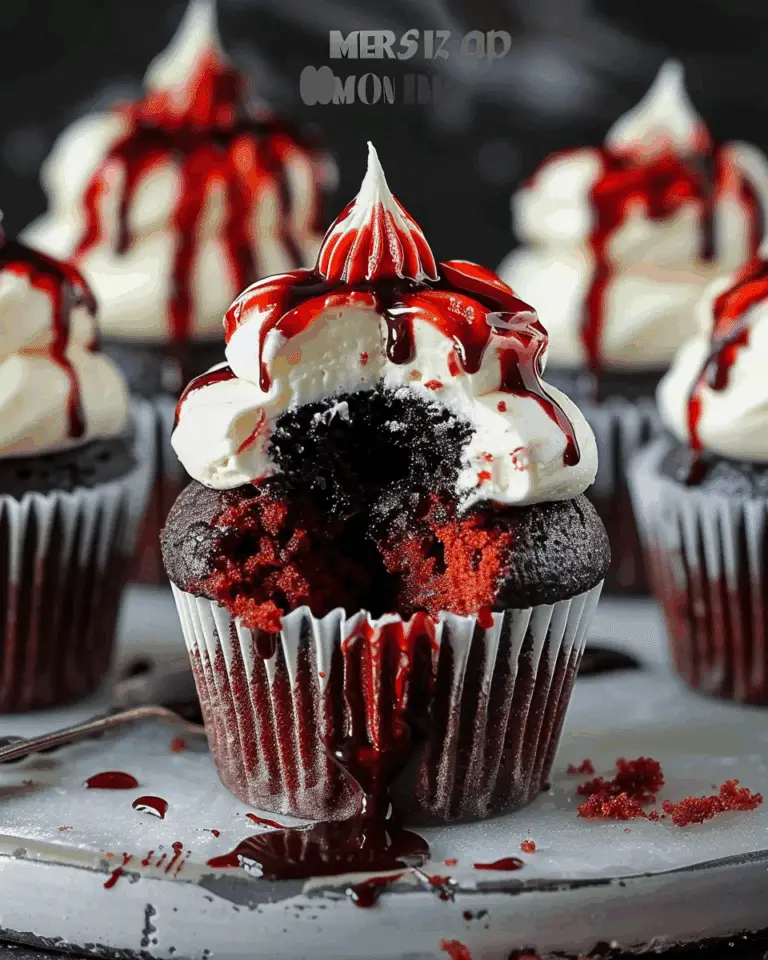 Cupcakes with a Gory Surprise