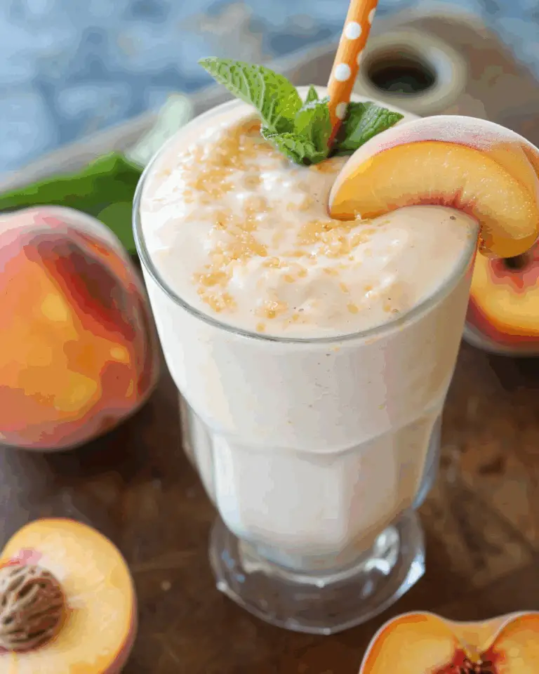 Peach Smoothie Milkshakes (Honey‑Sweetened)