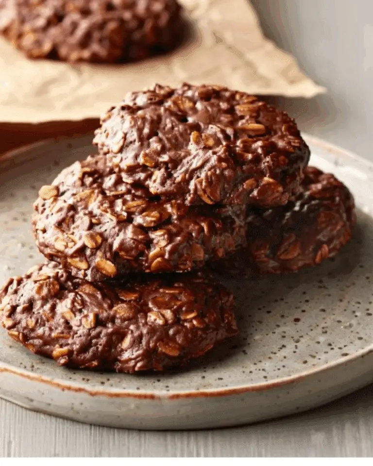 No Bake Chocolate Oatmeal Cookies