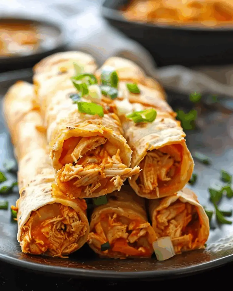 Slow Cooker Buffalo Chicken Taquitos